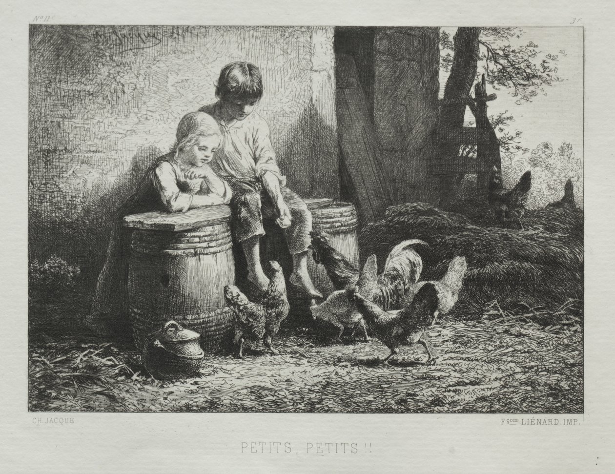 Petite, Petite von Charles Emile Jacque