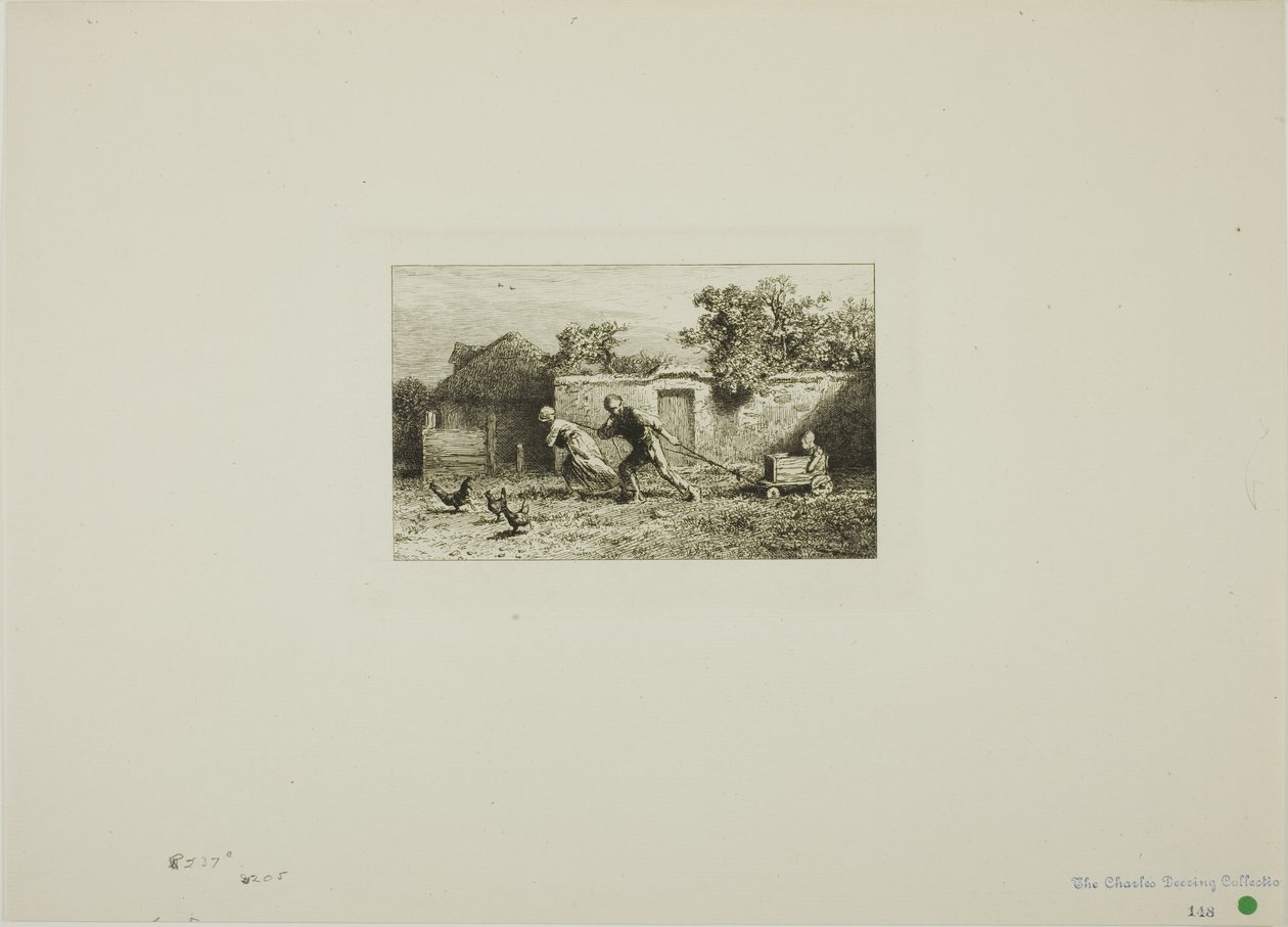 Die Kutsche von Charles Emile Jacque