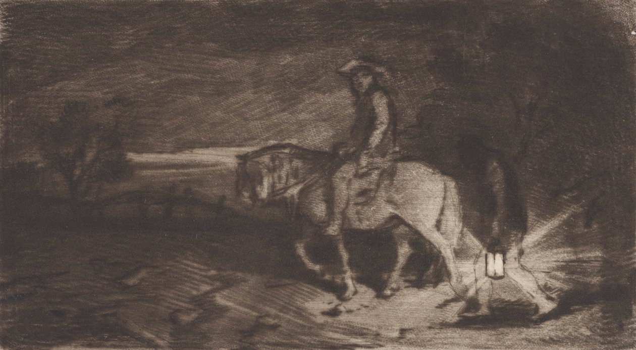 Der Kavalier, 1848 von Charles Emile Jacque