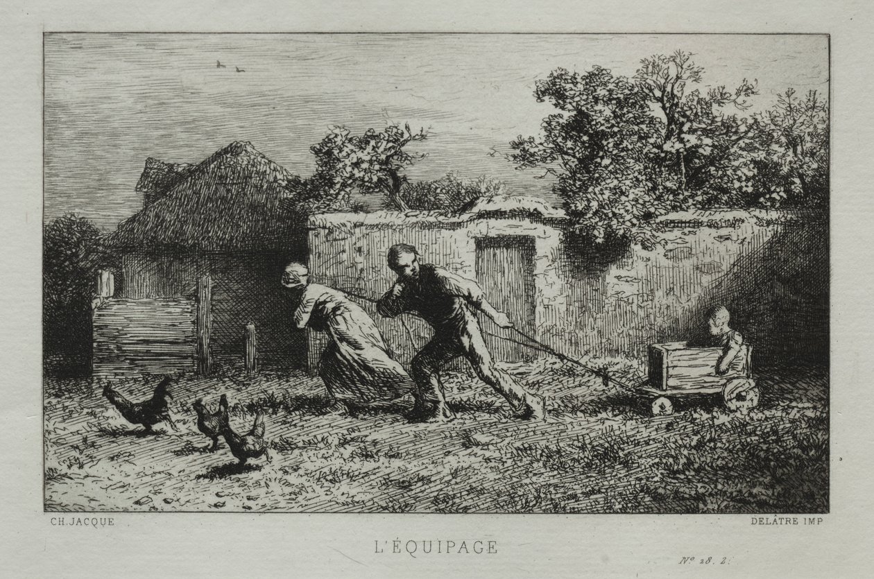 Das Equipage von Charles Emile Jacque