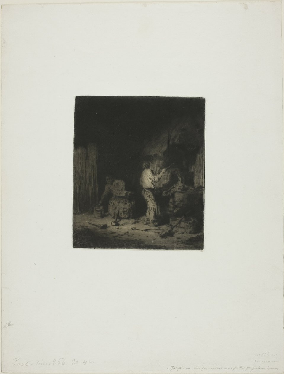 Die Schmiede von Charles Emile Jacque