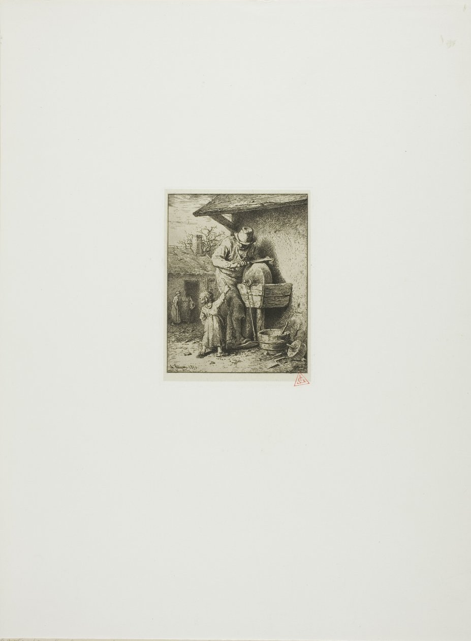 Der Messerschleifer von Charles Emile Jacque