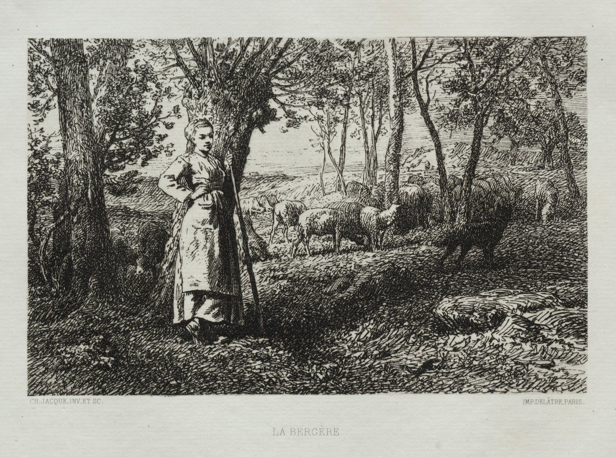 Die Schäferin von Charles Emile Jacque