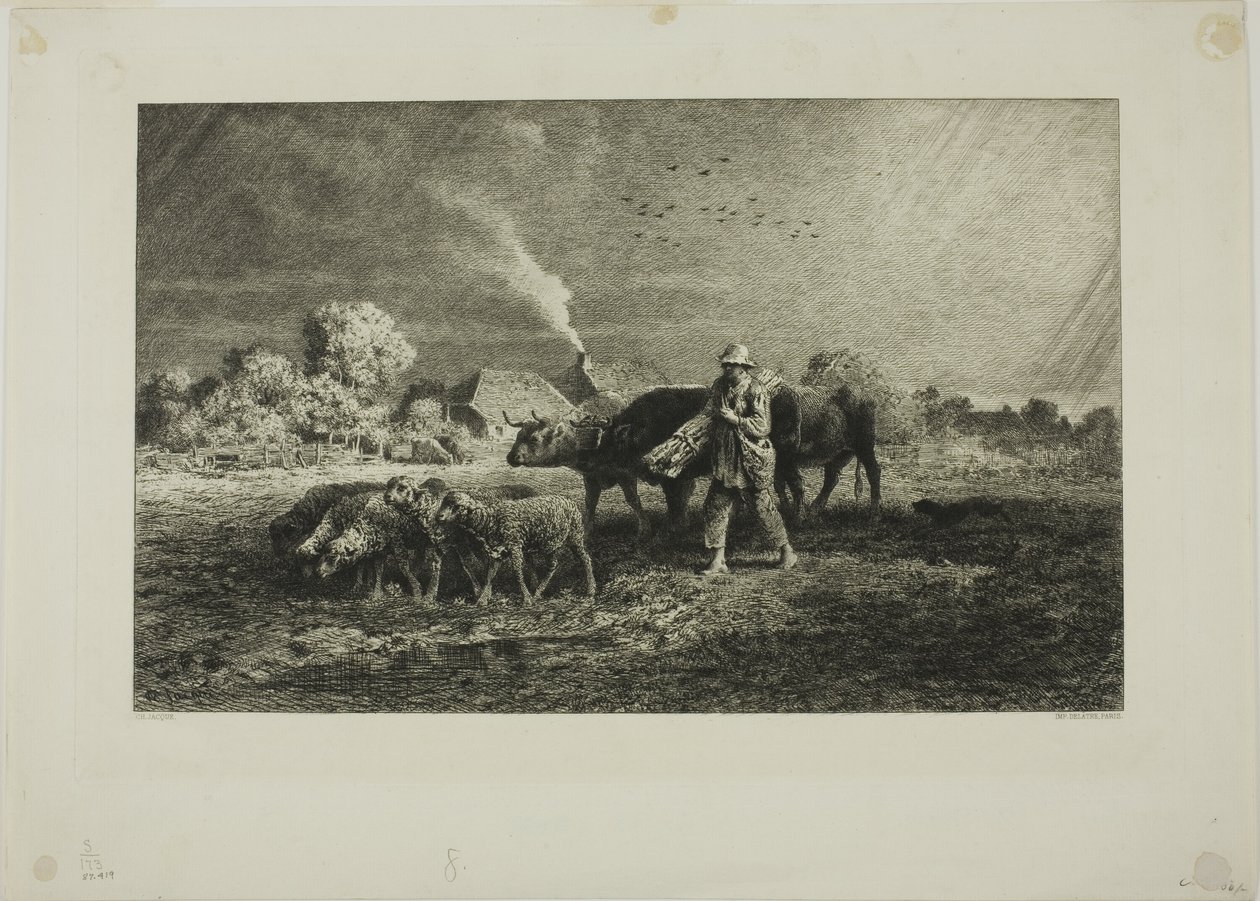 Der Sturm von Charles Emile Jacque