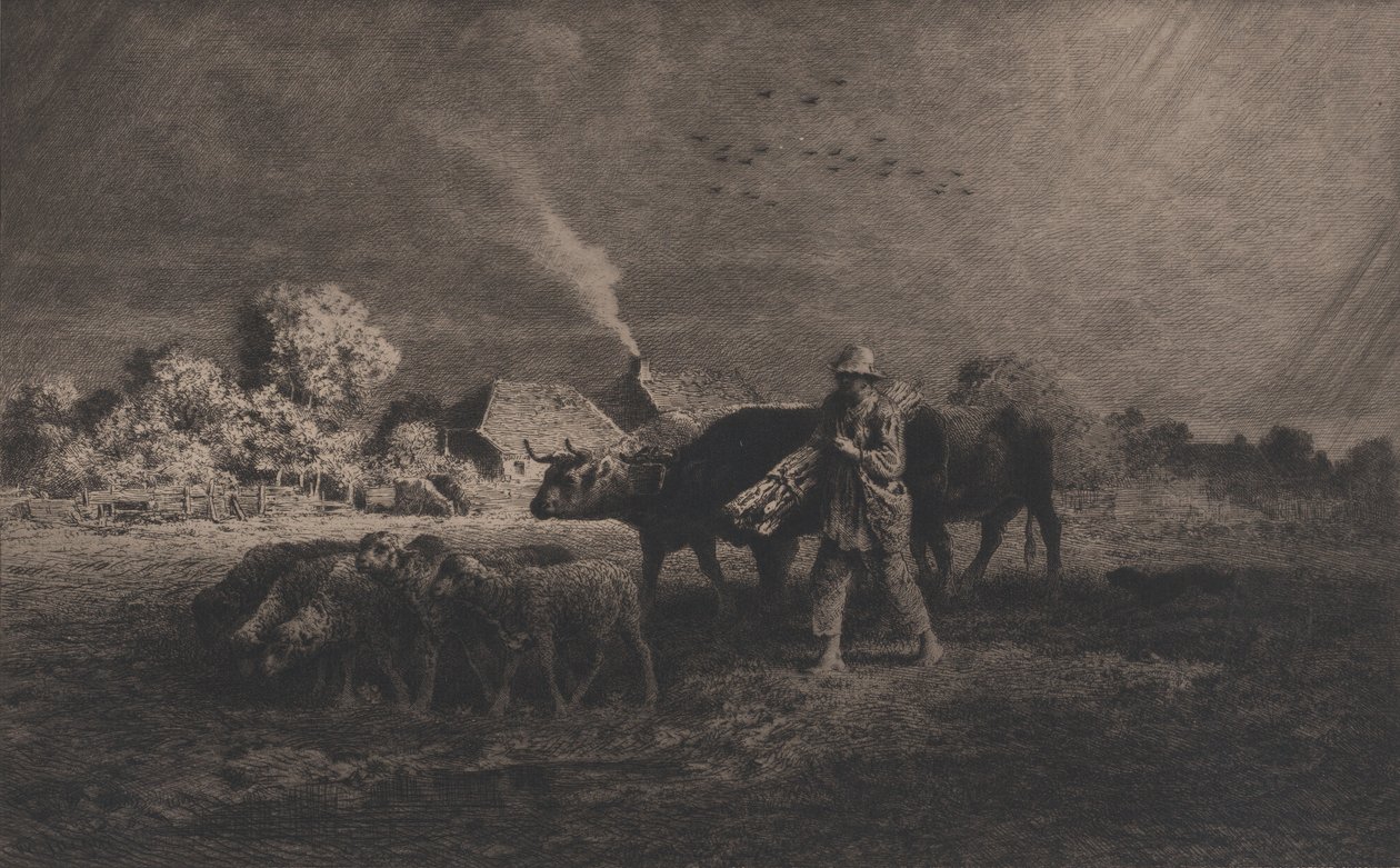 Der Sturm von Charles Emile Jacque