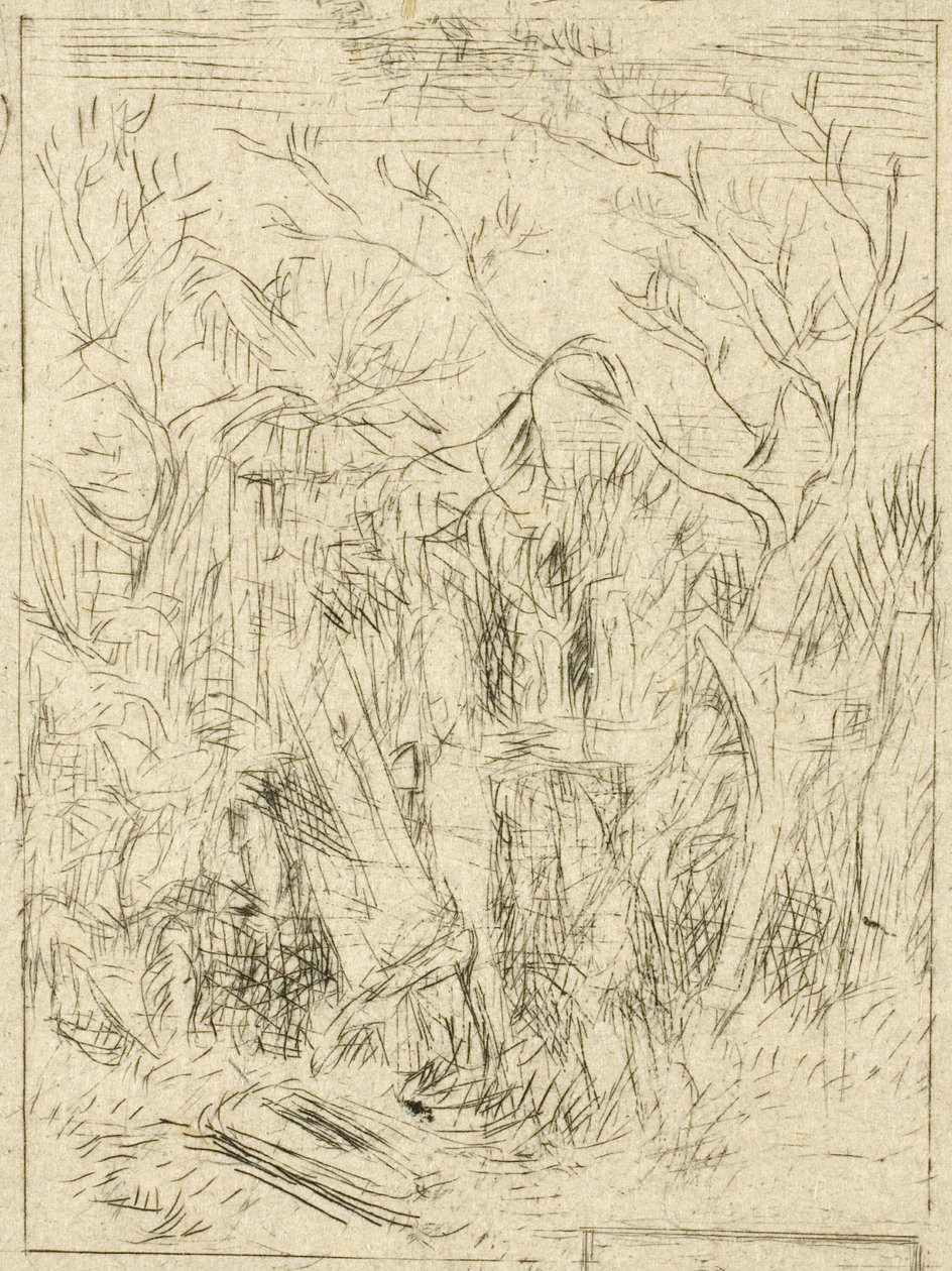 Ohne Titel (Landschaft) von Charles Emile Jacque