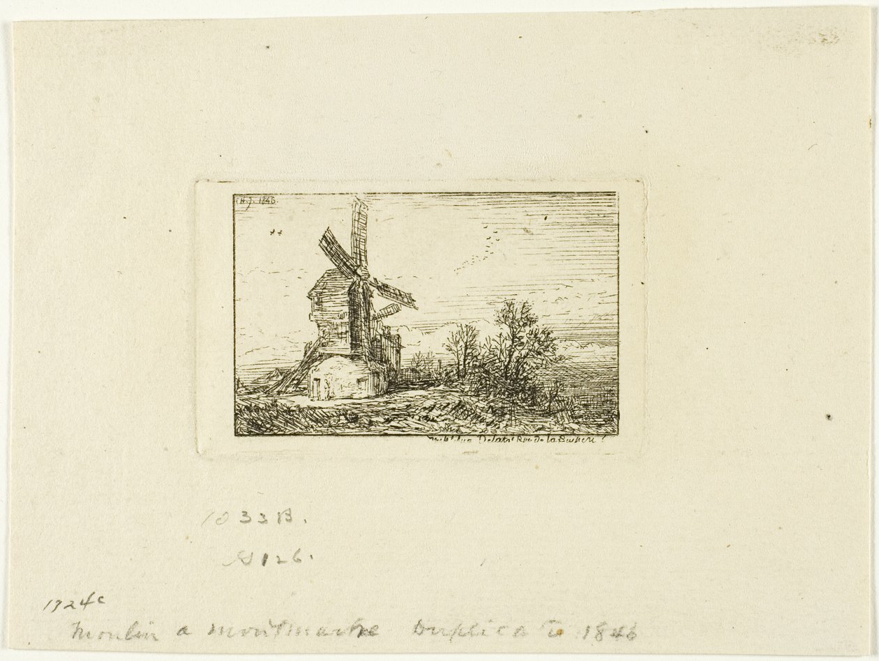 Windmühle von Charles Emile Jacque
