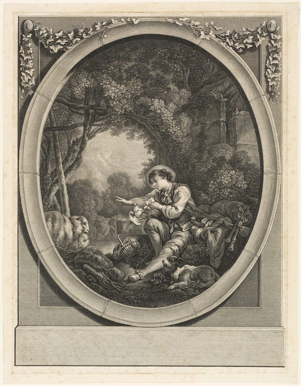 Der Kurier trifft ein von Charles Etienne Gaucher
