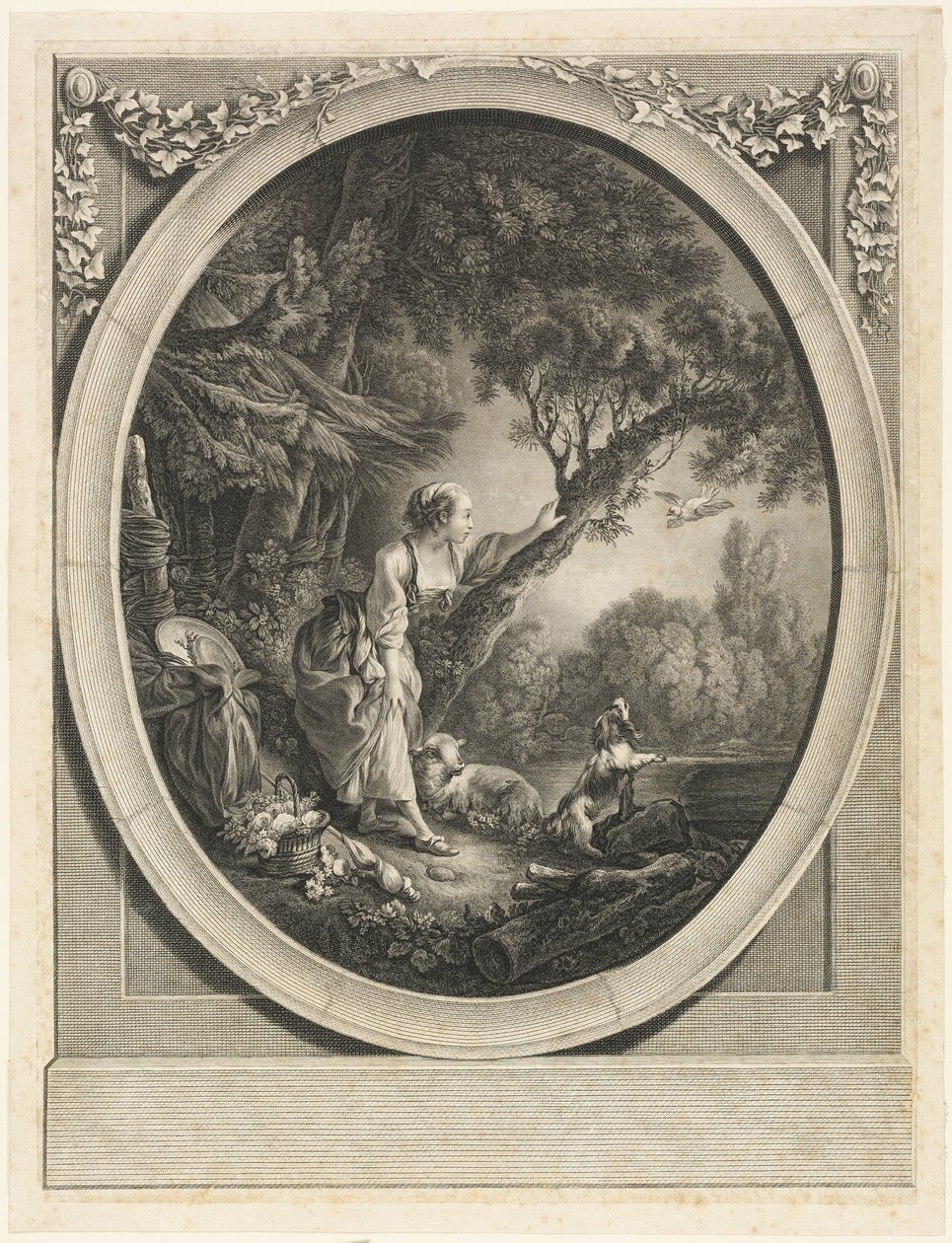 Der Kurier reist ab von Charles Etienne Gaucher