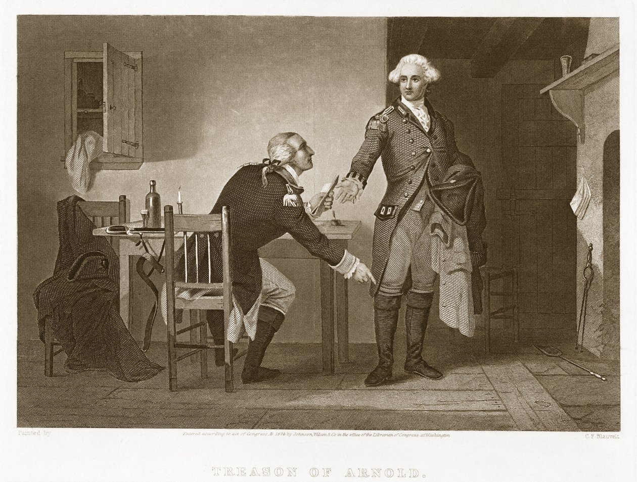 Verrat von Arnold, veröffentlicht 1874 von Charles F. Blauvelt