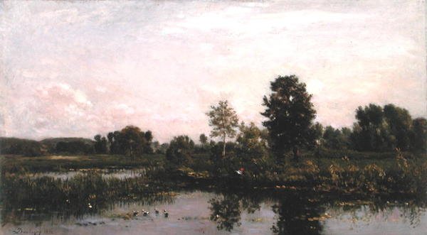 Eine Biegung des Flusses Oise von Charles Francois Daubigny