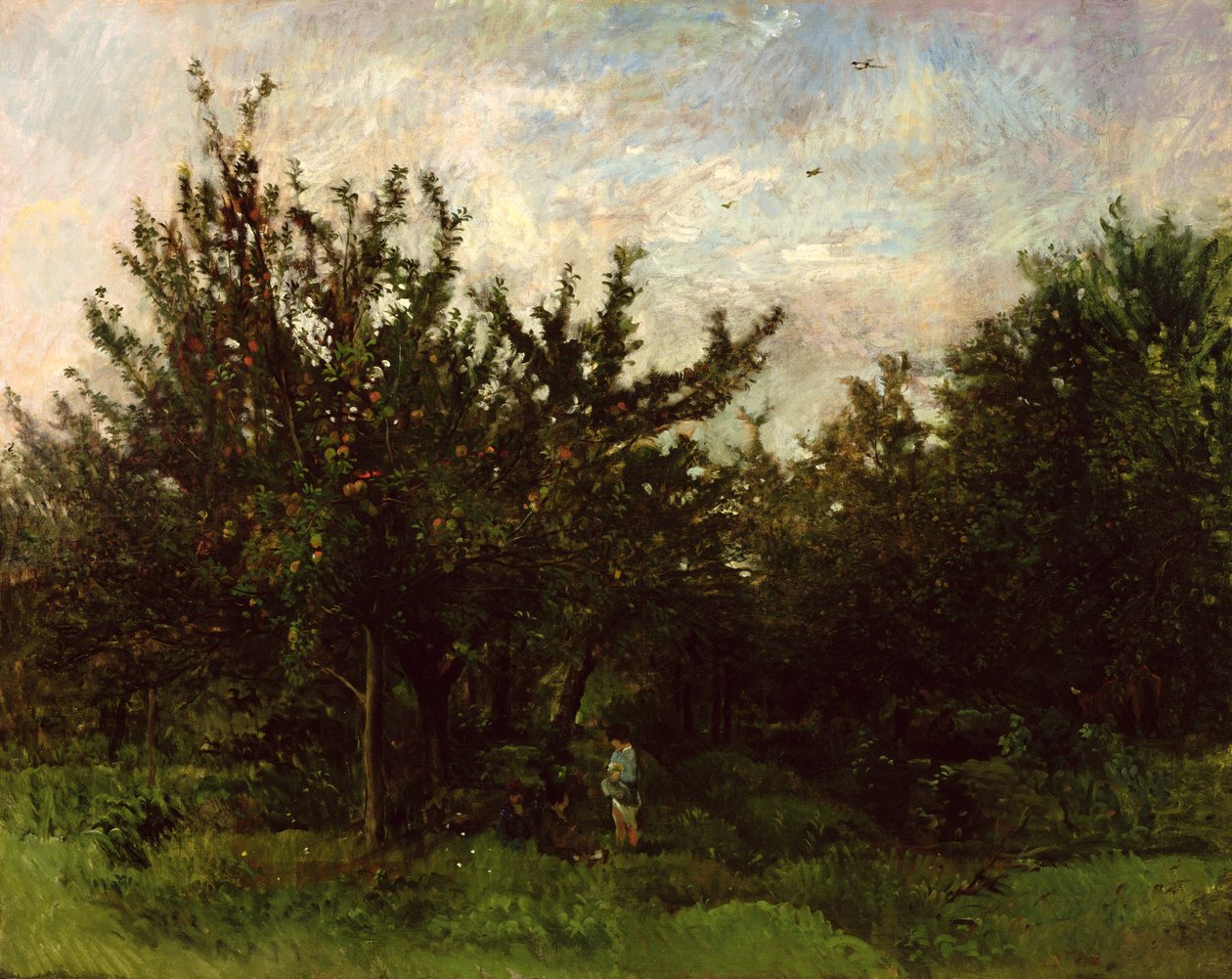Ein Apfelgarten von Charles Francois Daubigny