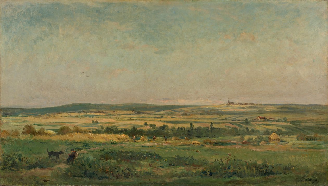 Getreideernte von Charles Francois Daubigny