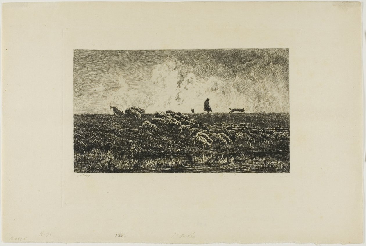 Der Regenschauer von Charles Francois Daubigny