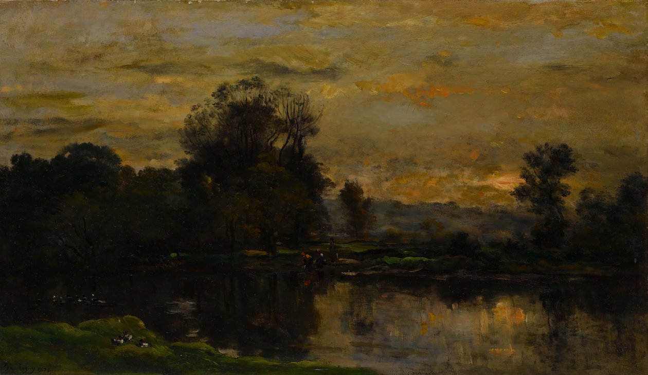 Landschaft mit Enten, 1872 von Charles Francois Daubigny