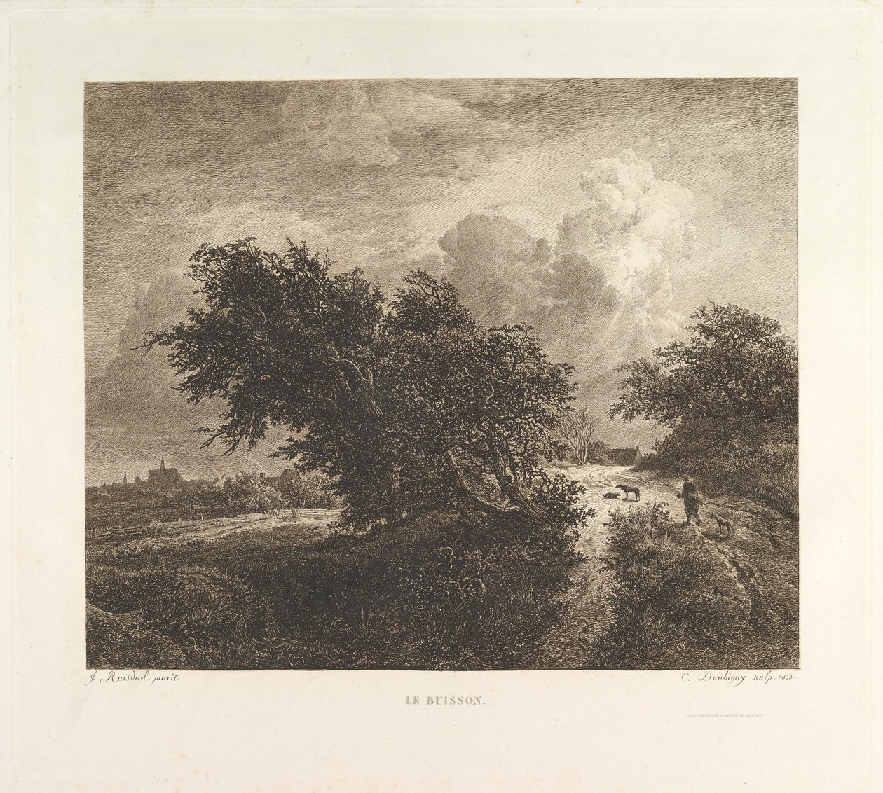 Le Buisson, 1855 von Charles Francois Daubigny
