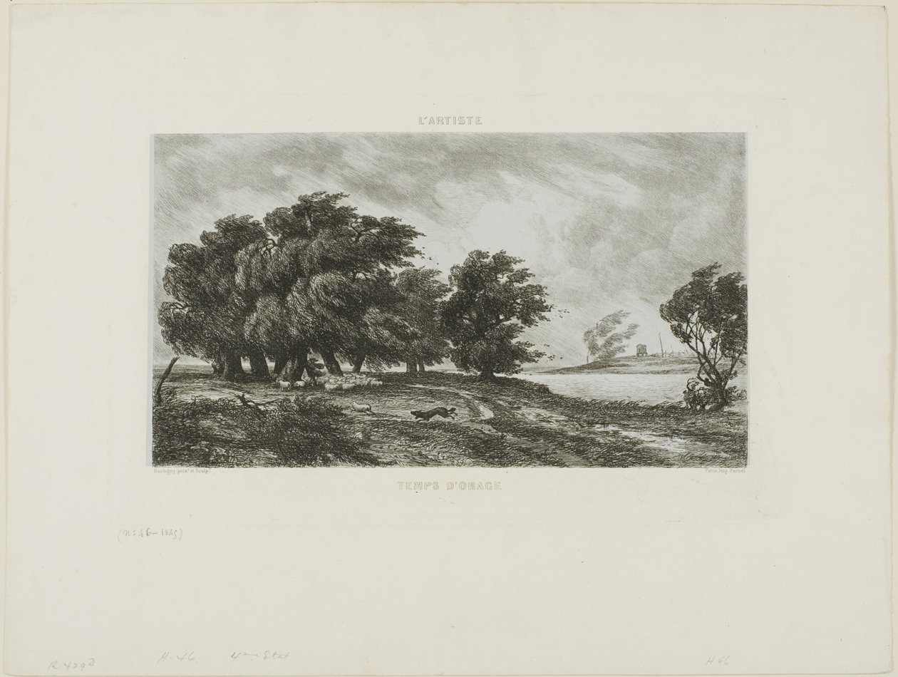 Stürmisches Wetter von Charles Francois Daubigny