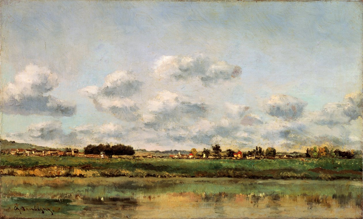 Die Ufer der Oise von Charles Francois Daubigny