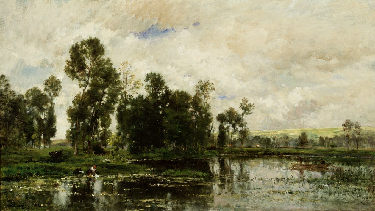 Am Rand des Teiches von Charles Francois Daubigny