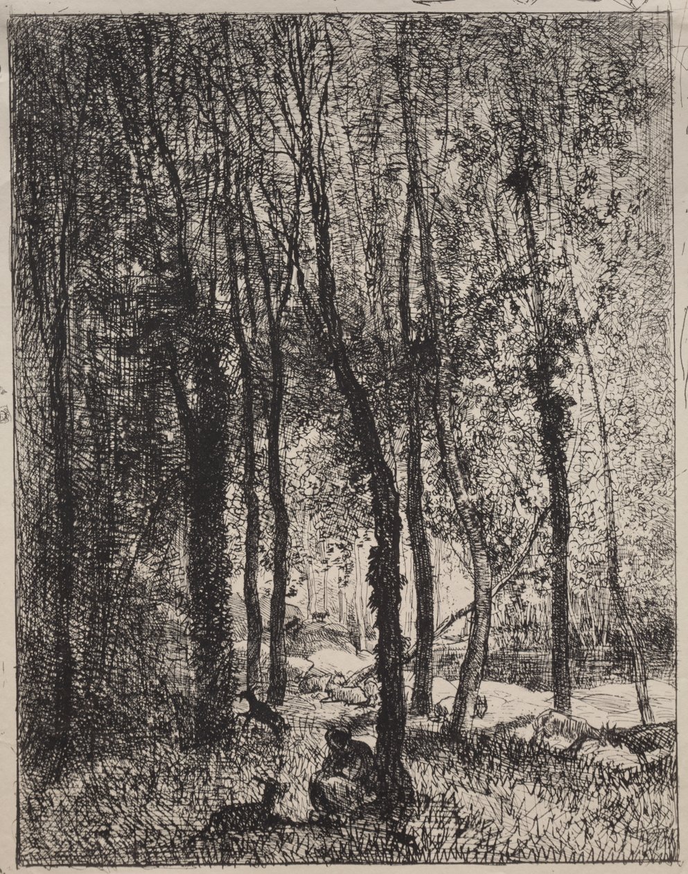 Das Ziegenmädchen von Charles Francois Daubigny