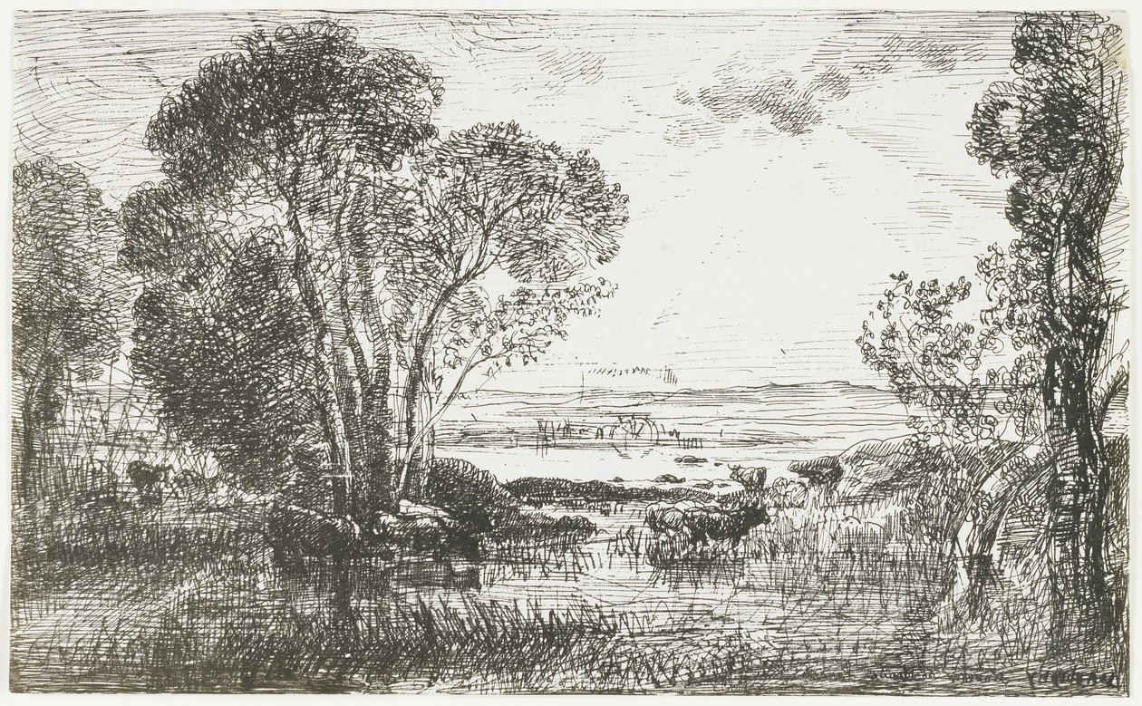 Die hydraulische Maschine, 1862 von Charles Francois Daubigny