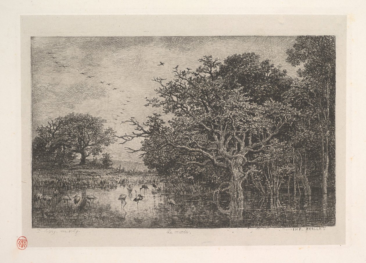 Die Sümpfe, 1851 von Charles Francois Daubigny