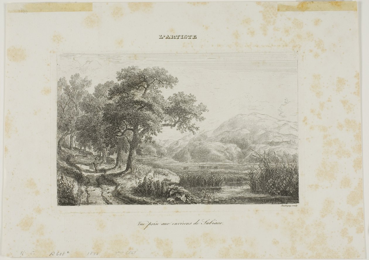 Ansicht in der Nähe von Subiaco von Charles Francois Daubigny