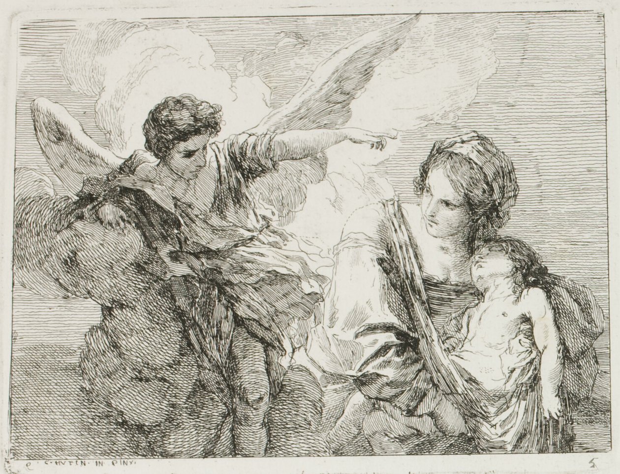 Hagar von Charles Francois Hutin