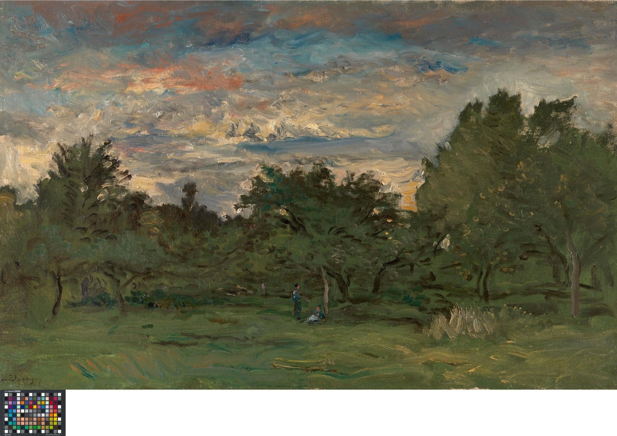 Obstgarten bei Nacht von Charles Francois Daubigny
