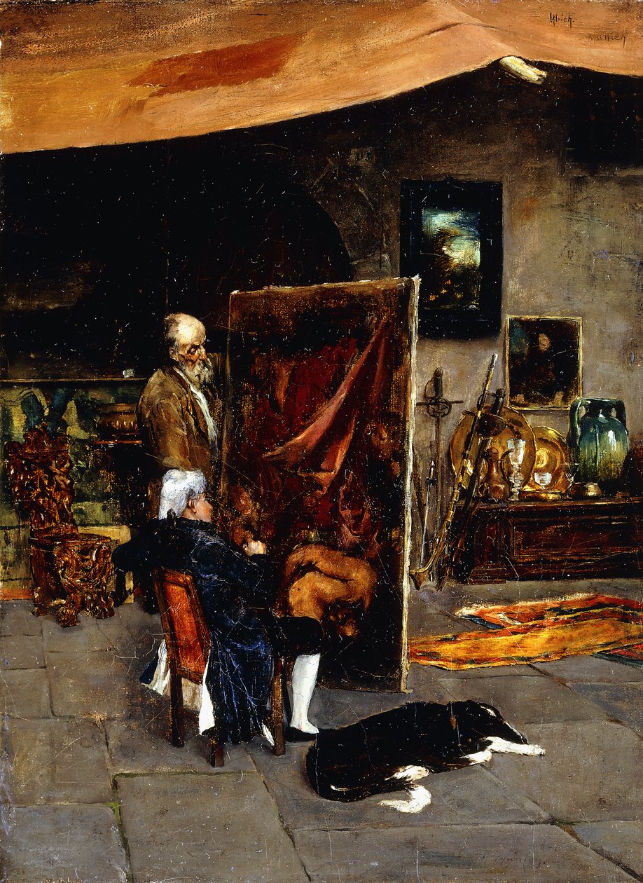Im Atelier des Künstlers von Charles Frederic Ulrich