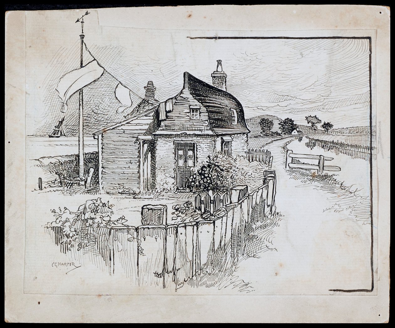 Peggottys Bootshaus, Kent, 1892-1933 von Charles George Harper