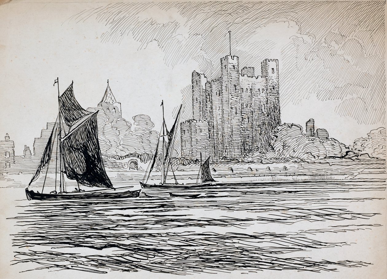 Rochester Castle, Kent, 1892-1933 von Charles George Harper