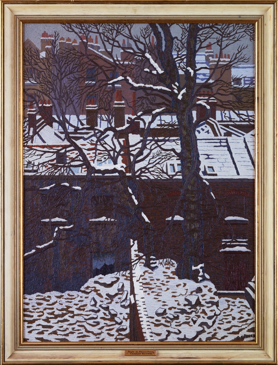 Schnee in Bloomsbury von Charles Ginner