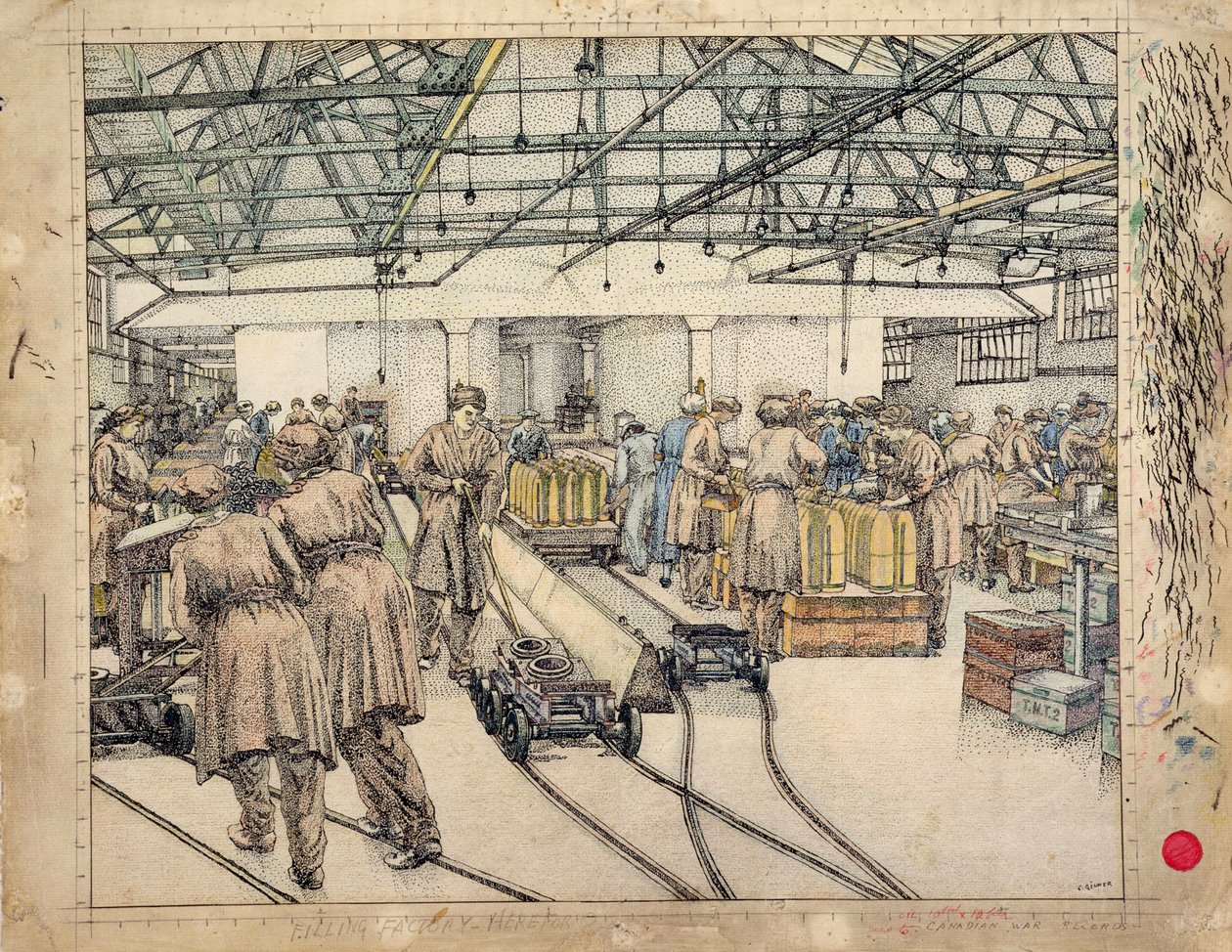 Die Füllfabrik, Hereford von Charles Ginner