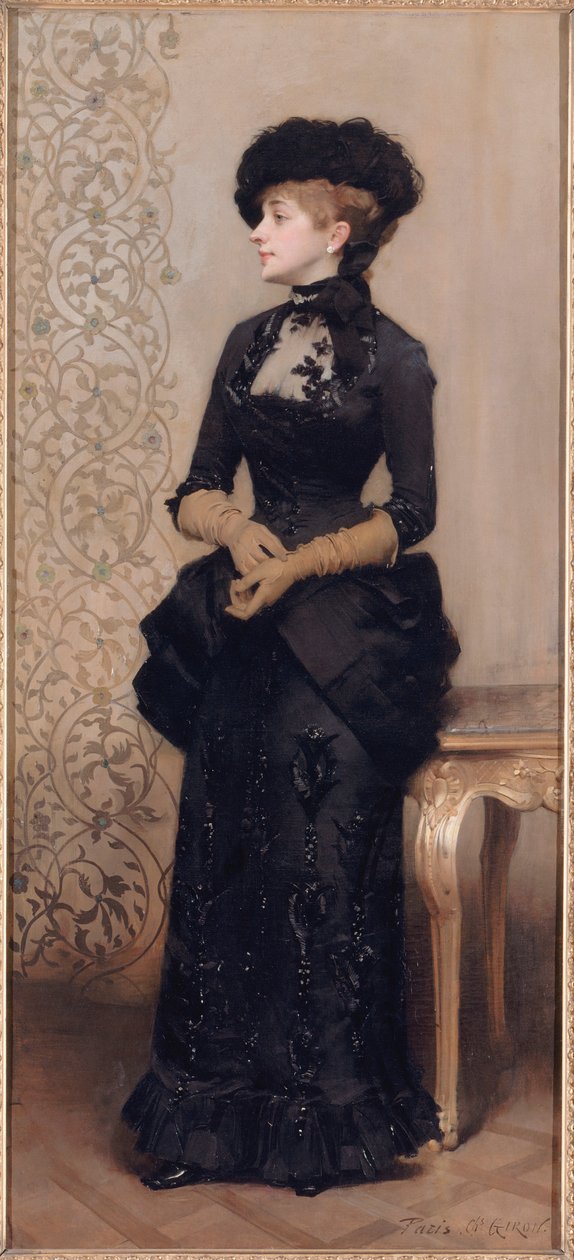 Frau mit Handschuhen, genannt Die Pariserin von Charles Giron