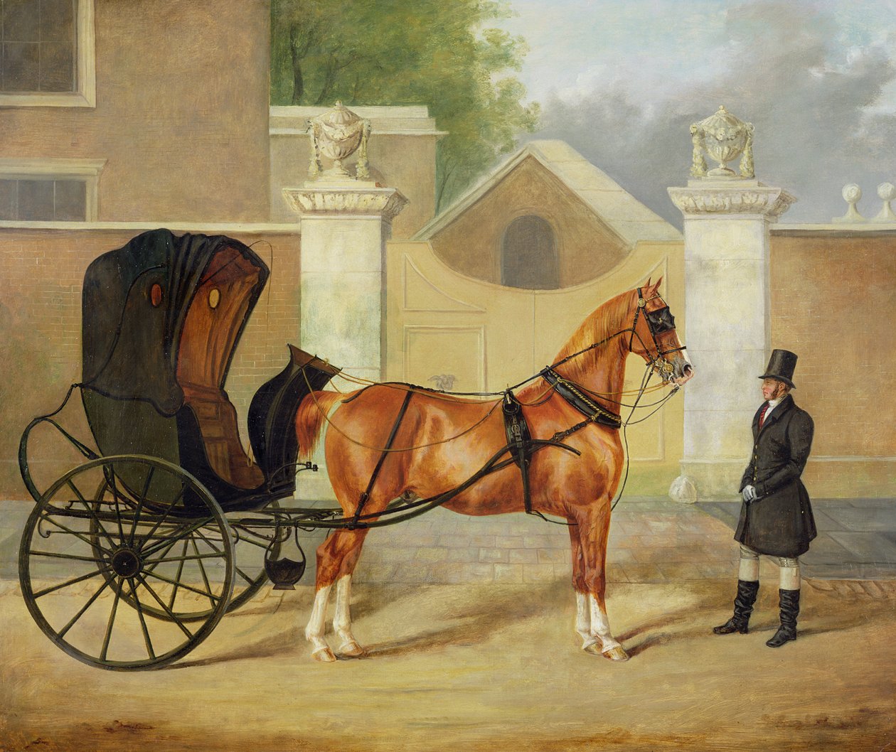 Herrenwagen: Ein Cabriolet, ca. 1820-30 von Charles Hancock