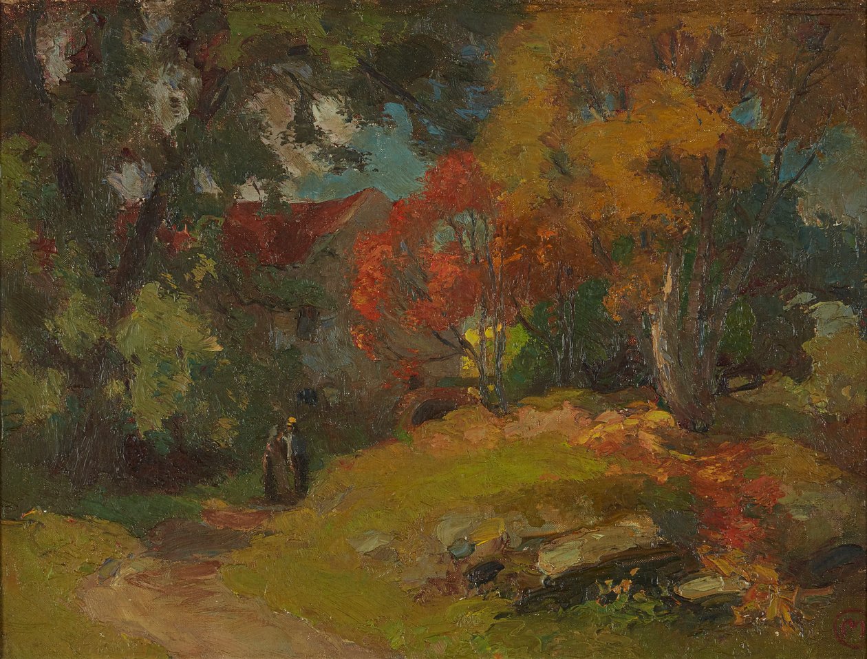 Wassermühle, Herbst von Charles Hodge Mackie