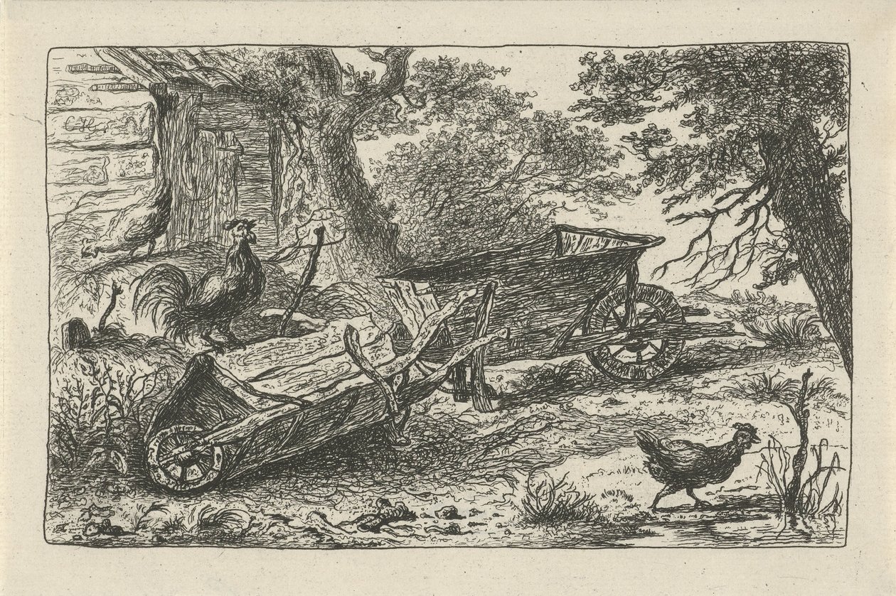 Zwei Schubkarren von Charles Howard Hodges (possibly)