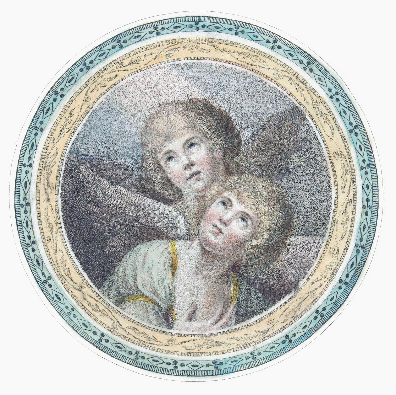 Zwei Cherubim. Zwei Engel. von Charles Howard Hodges