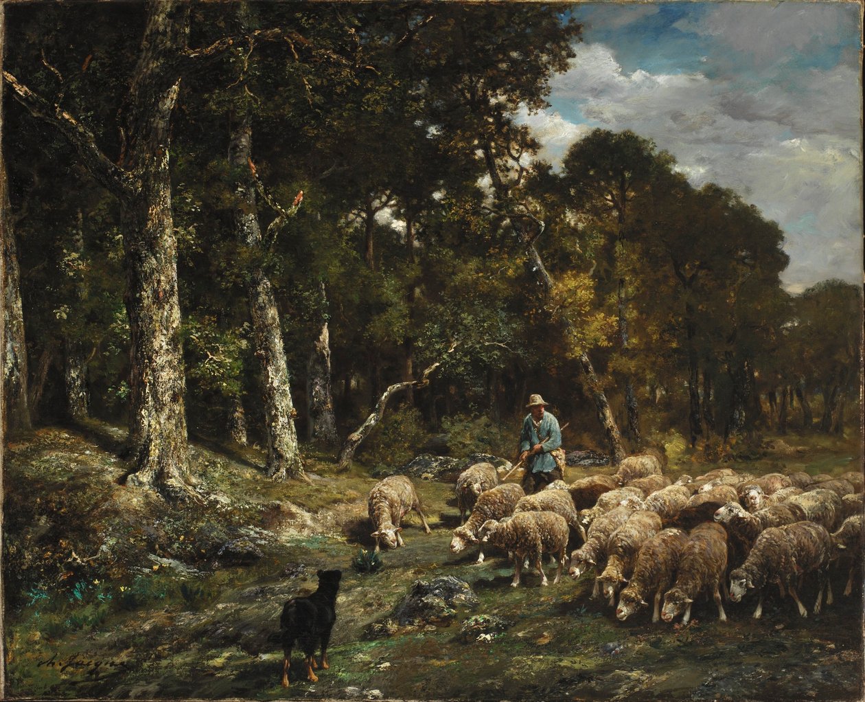 Die Herde von Charles Jacque