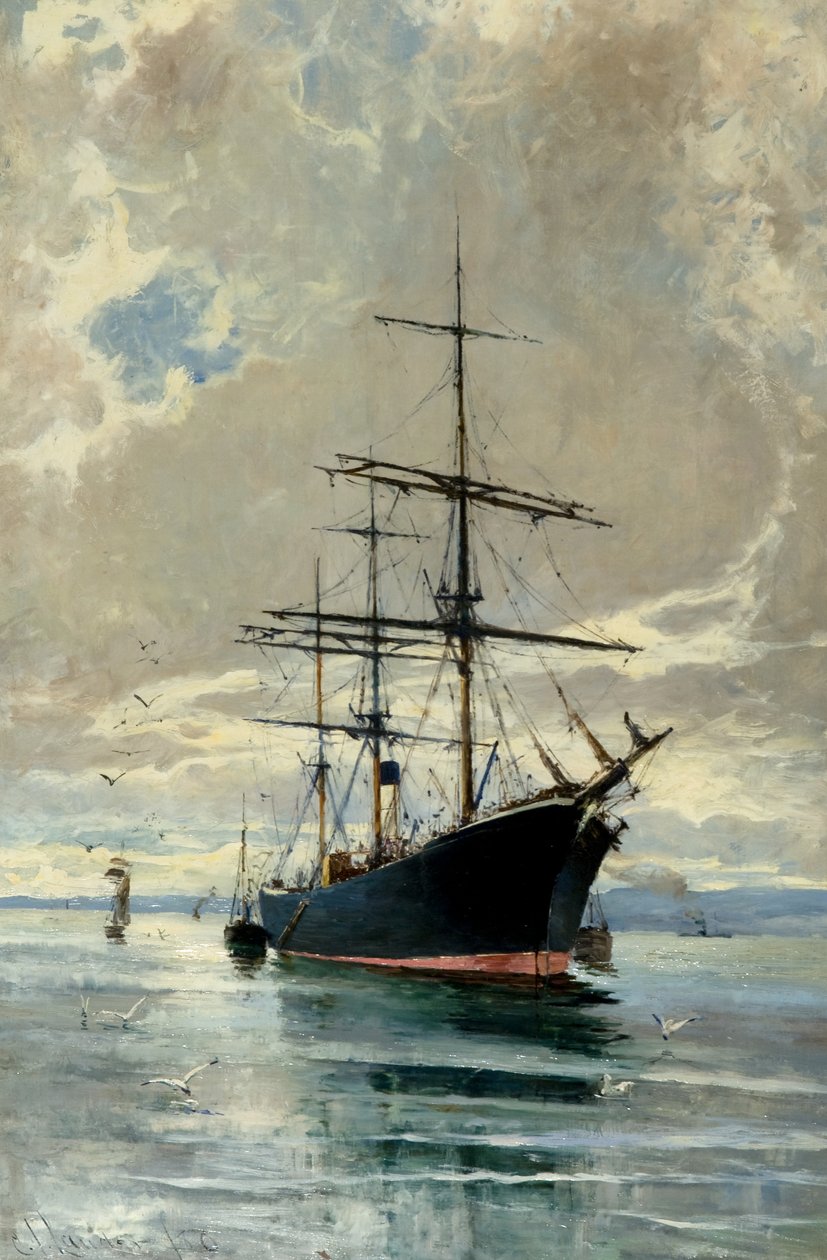Vor Anker von Charles James Lauder
