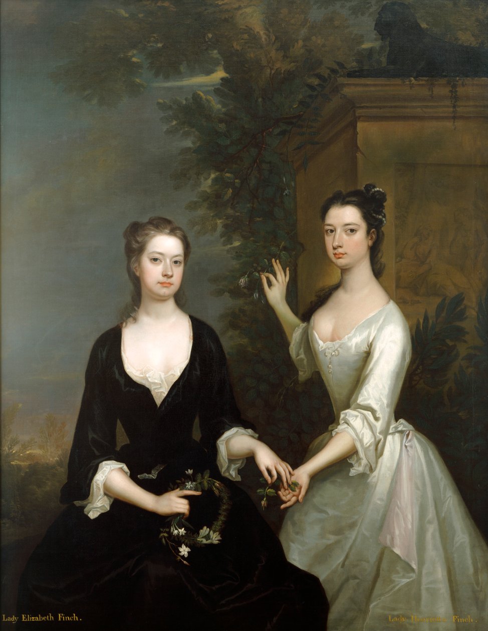 Lady Elizabeth und Lady Henrietta Finch von Charles Jervas