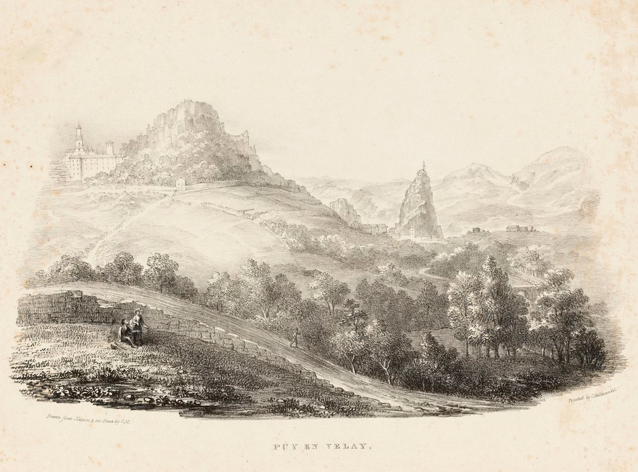 Puy en Velay von Charles Joseph Hullmandel