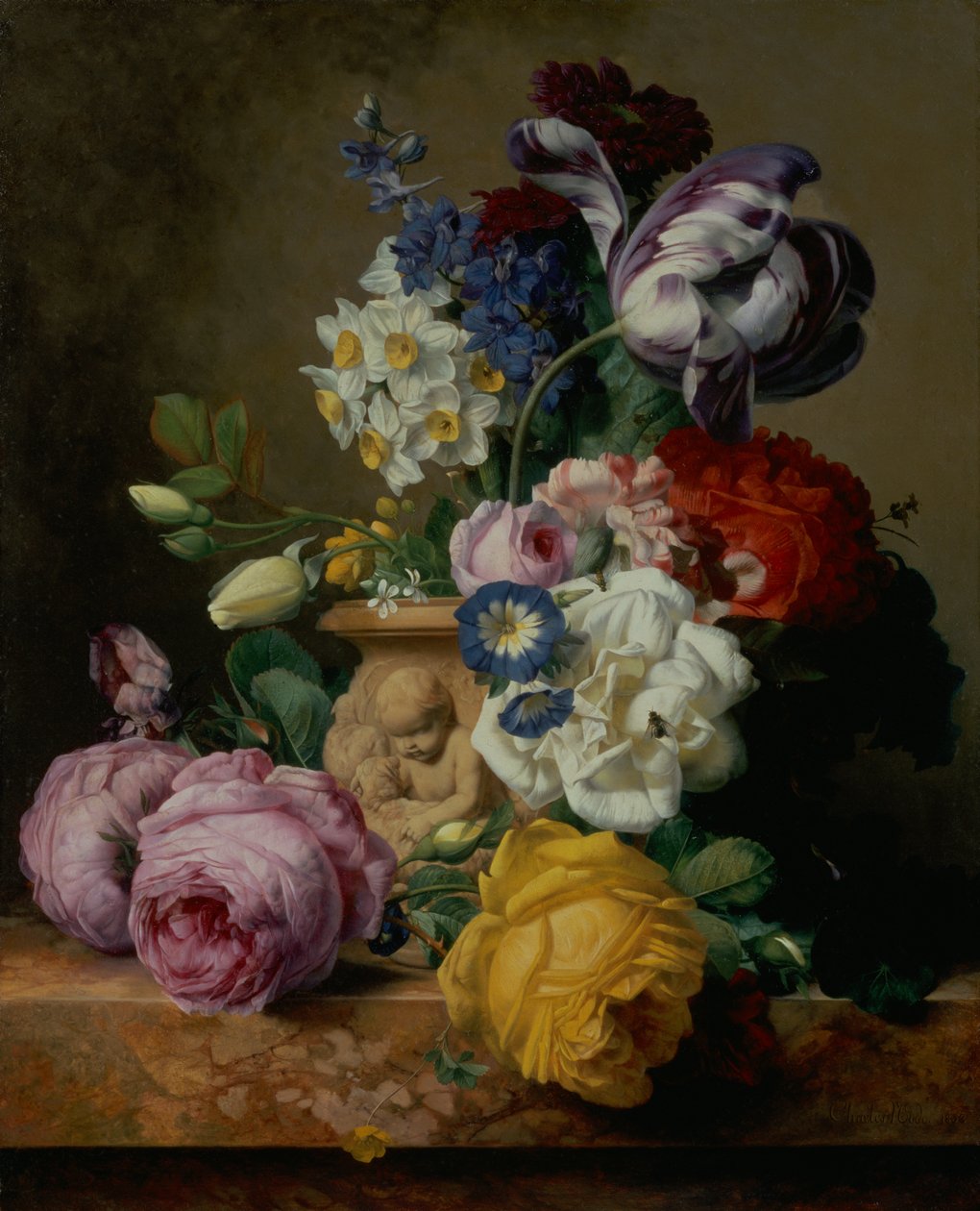 Stillleben mit Blumen von Charles Joseph Node