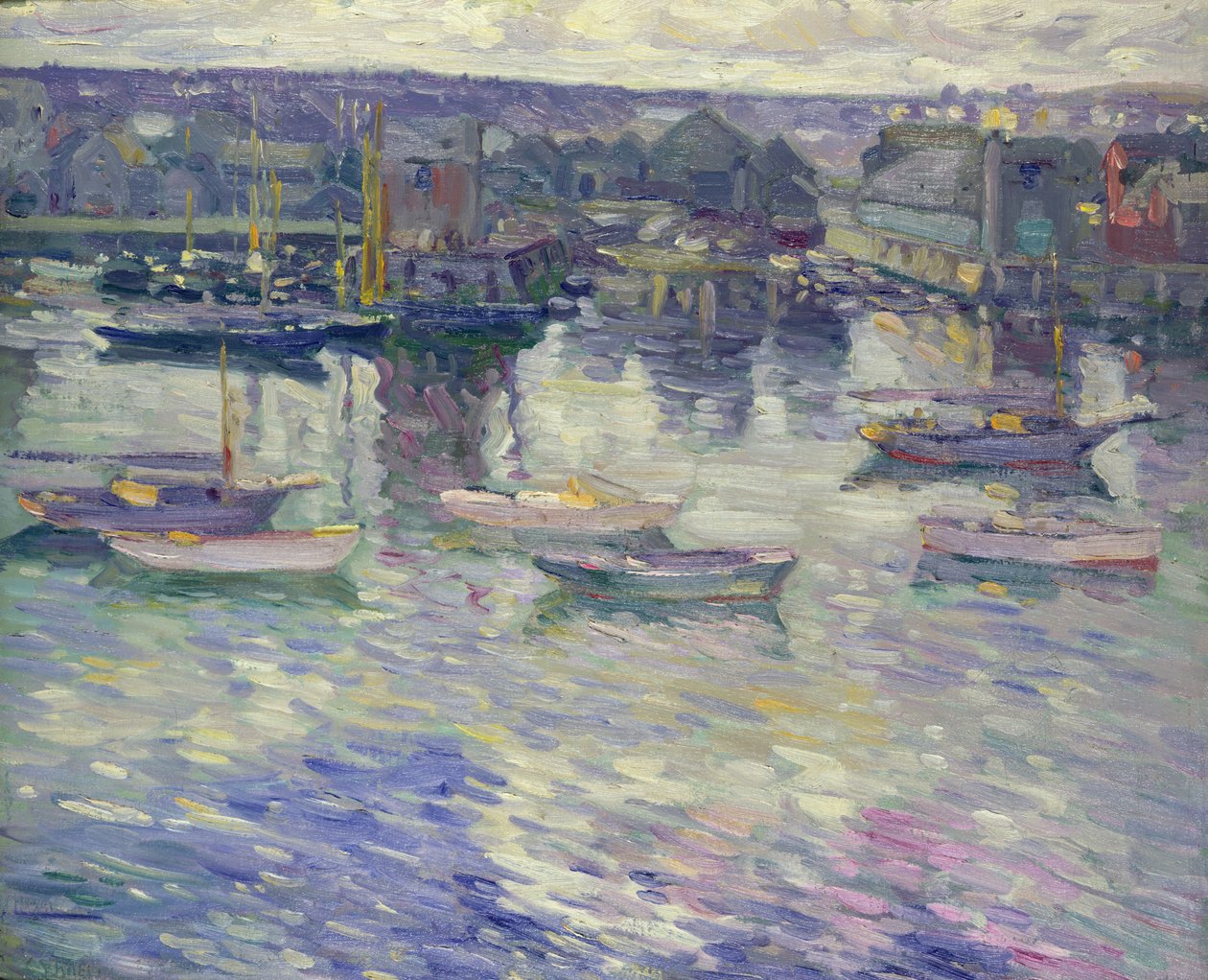 Boote vor Anker, ca. 1919 von Charles Kaelin
