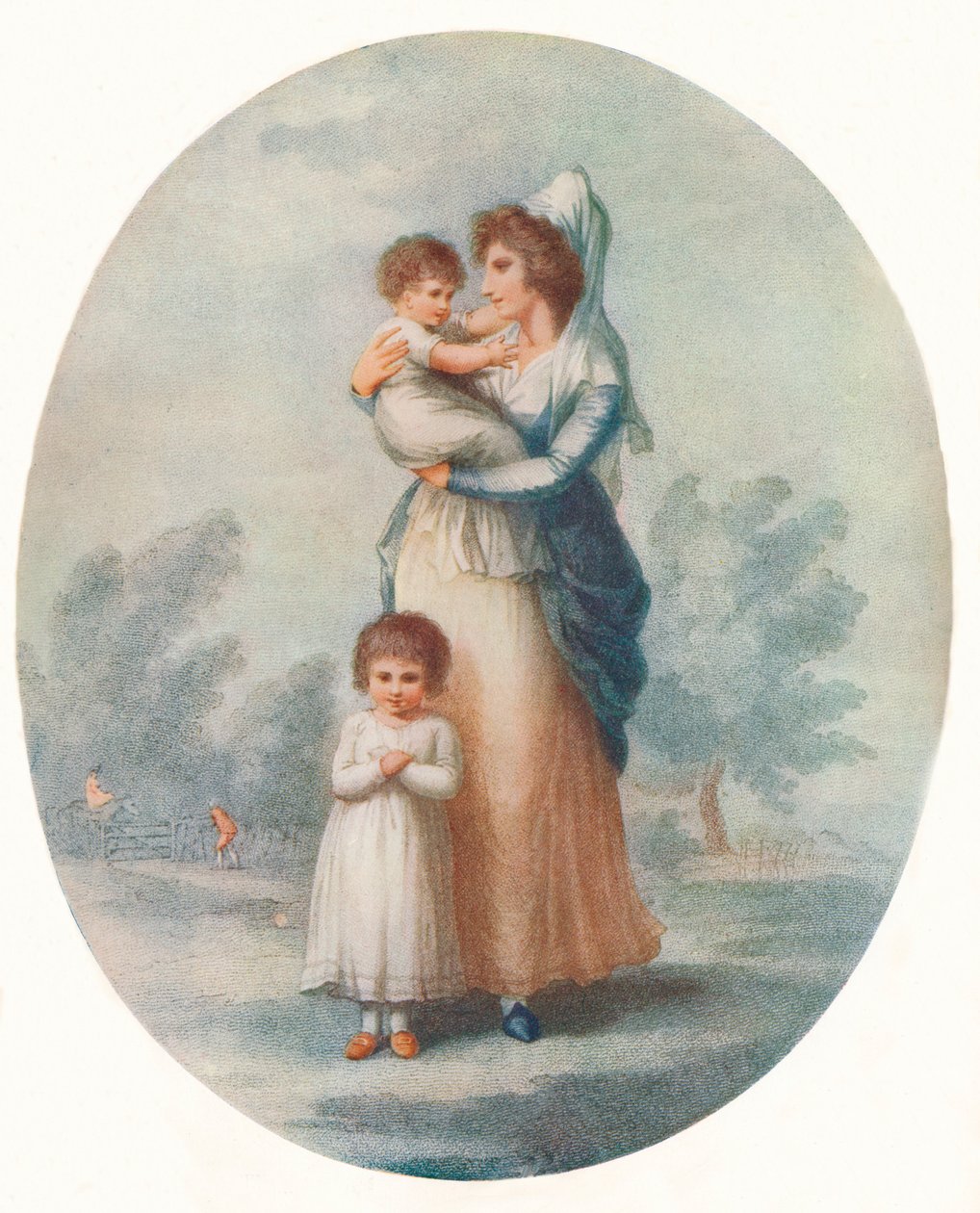 Lady Rushout und Kinder von Charles Knight