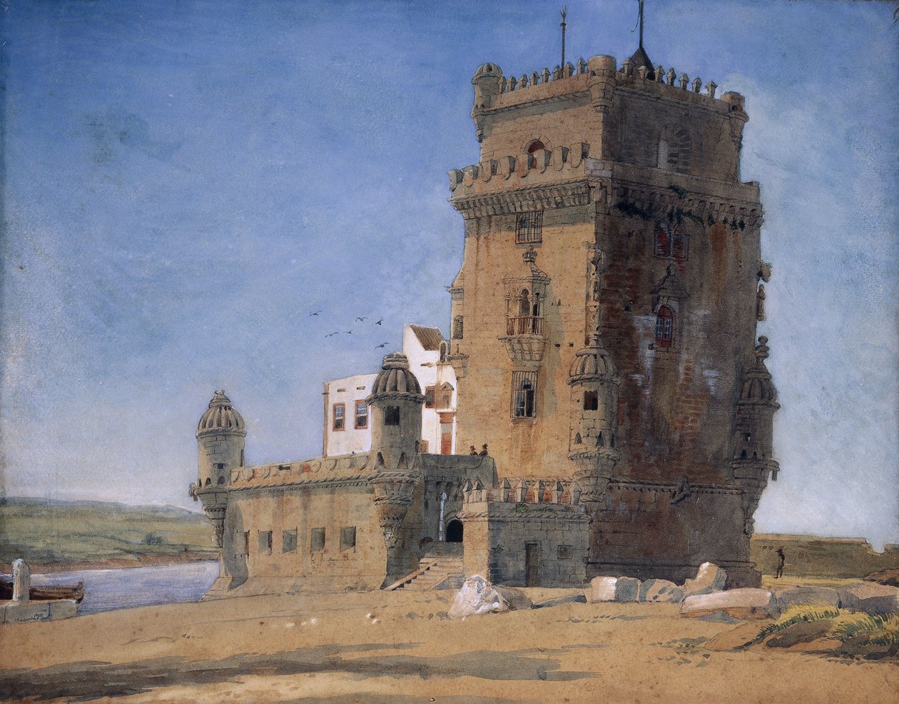 Turm von Belem, ca. 1825-6 von Charles Landseer
