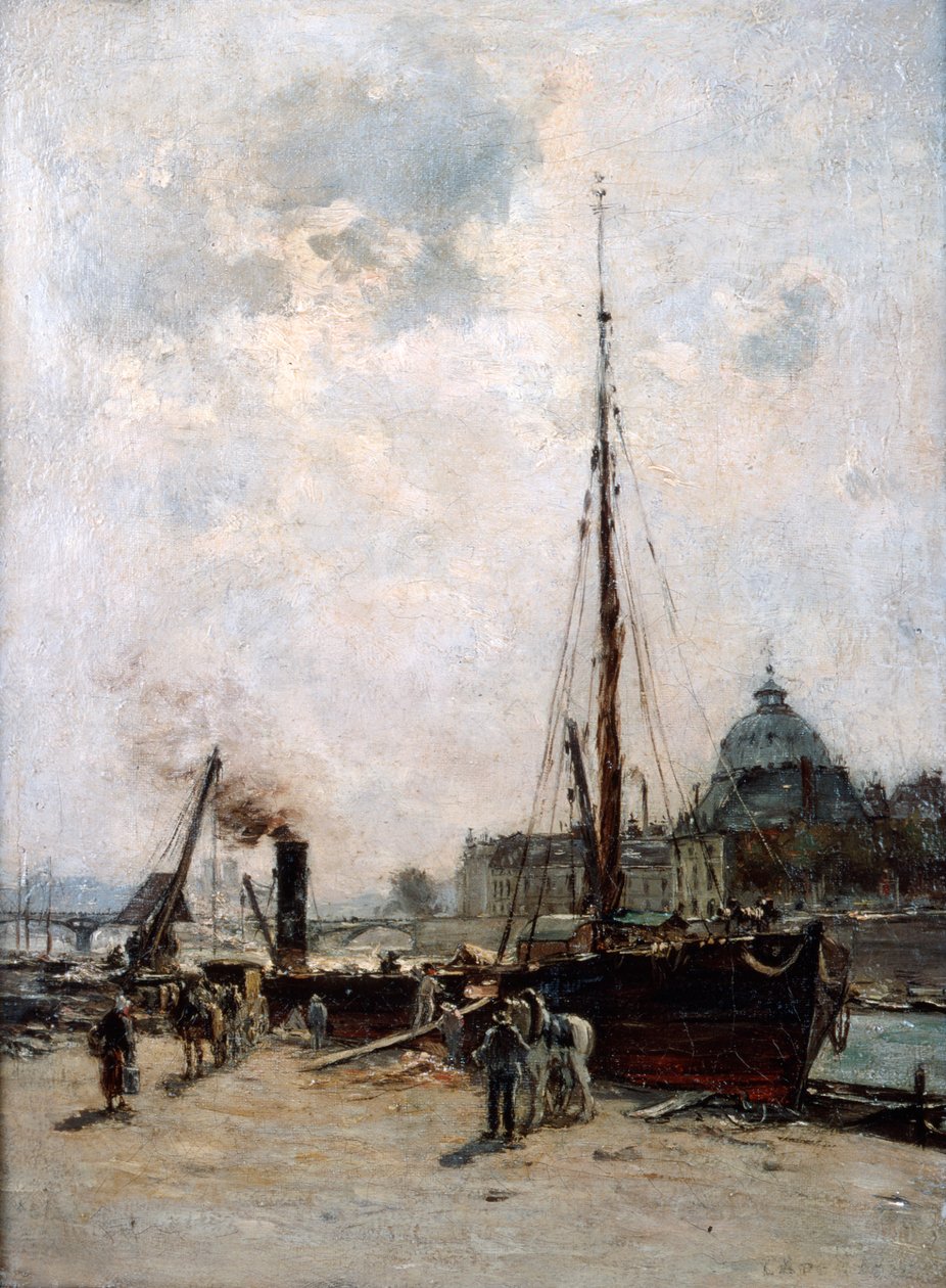 Ansicht des Instituts, 19. Jahrhundert von Charles Lapostolet
