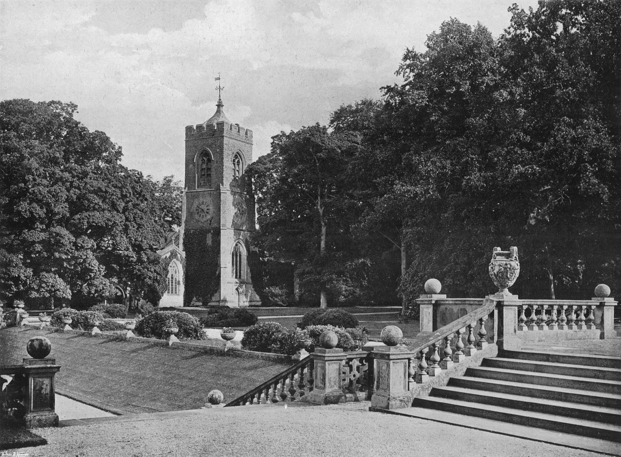 Die Kirche in Castle Ashby von Charles Latham