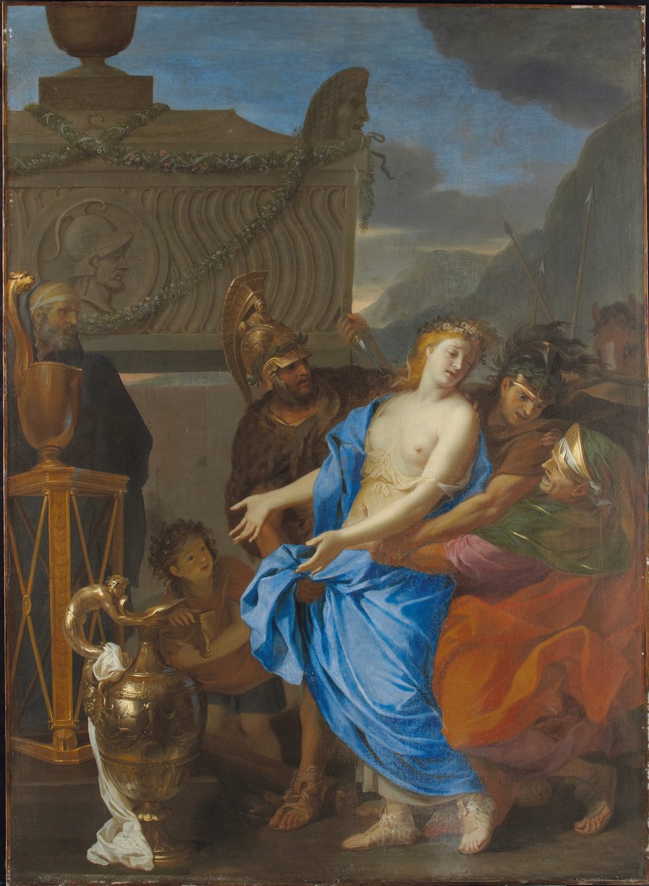 Das Opfer der Polyxena, 1647 von Charles Le Brun